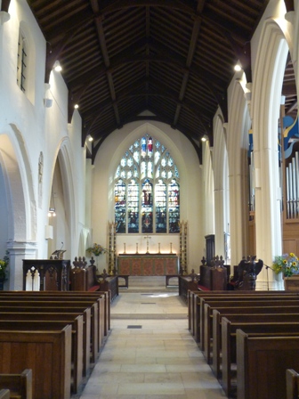 The new nave and chancel